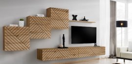 Regal za dnevni boravak Switch X- hrast wotan