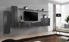 Regal za dnevni boravak Switch I 330 cm - graphite