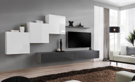 Regal za dnevni boravak Switch X 330 cm - bijela/graphite