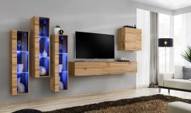 Regal za dnevni boravak Switch XIII 330 cm LED - wotan
