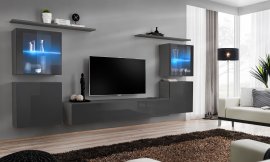 Regal za dnevni boravak Switch XIV 320 cm LED - graphite