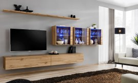Regal za dnevni boravak Switch XVII 340 cm LED - wotan