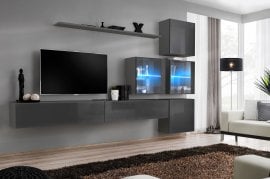 Regal za dnevni boravak Switch XIX 310 cm LED - graphite