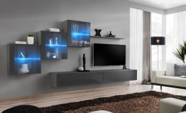Regal za dnevni boravak Switch XX 310 cm LED - graphite