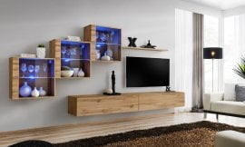 Regal za dnevni boravak Switch XX 310 cm LED - wotan