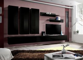 Regal za dnevni boravak FLY E1 320 cm - crna