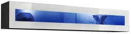Polica FLY 51 LED - crna/bijela