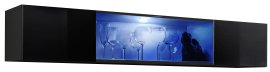 Polica FLY 52 LED - crna 