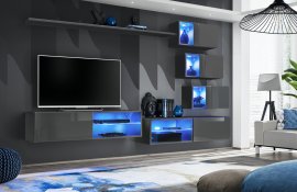 Regal za dnevni boravak Switch XXIV 260 cm LED - graphite
