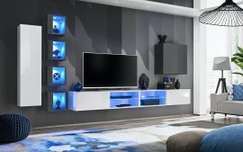 Regal za dnevni boravak Switch XXVI 320 cm LED - bijela/graphite