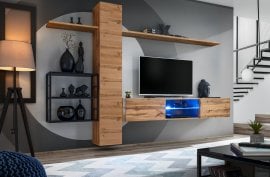 Regal za dnevni boravak Switch Met V - wotan hrast