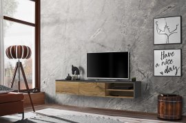 TV element Dallas - antracit/flagstaff hrast