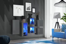 Regal za dnevni boravak Switch SB IV LED - graphite