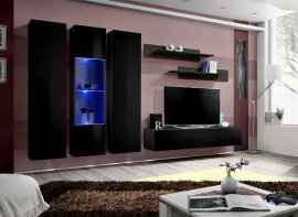 Regal za dnevni boravak FLY C5 - crna