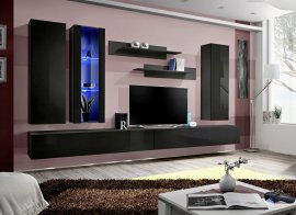Regal za dnevni boravak FLY E4 - crna