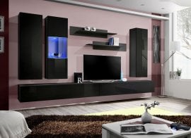 Regal za dnevni boravak FLY E5 - crna