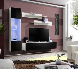 Regal za dnevni boravak FLY G3 - bijela/crna