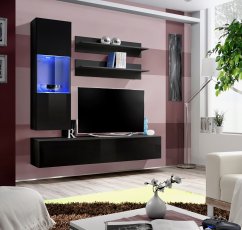 Regal za dnevni boravak FLY H3 - crna