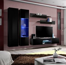 Regal za dnevni boravak FLY O5 - crna