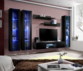 Regal za dnevni boravak FLY P2 - crna
