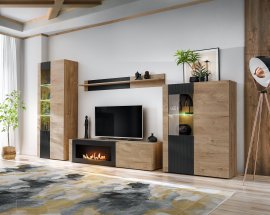 Regal za dnevni boravak Aron s biokaminom