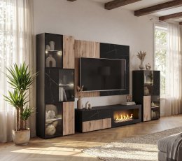 Dnevni TV regal Cannes 2 R-K s biokaminom