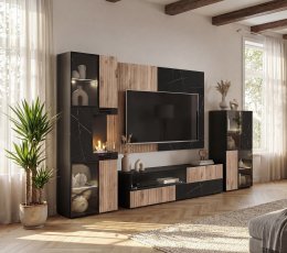Dnevni TV regal Cannes 2 W-K s biokaminom