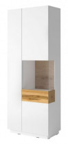 Vitrina Silke desna - Bijela/hrast - 247JGY13