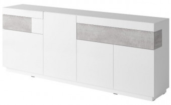 Komoda Silke 1 - Bijela/beton - 2484GY25