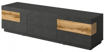 TV element Silke veliki - Crna mat/votan hrast - 241NGY40