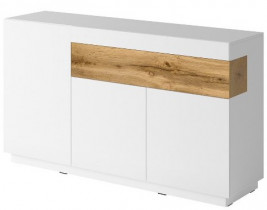 Komoda Silke 2 - Bijela/hrast - 247JGY43