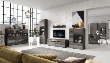 Helvetia meble - Velika zidna polica Hektor - Antracit - 24Z2AJ02