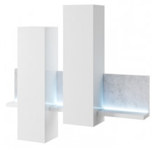 Zidni element Bota - Bijela/Beton colorado - 2484FG04