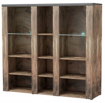 Helvetia meble - Vitrina Larona velika - Orah satin/touchwood - 24Z6DZ46