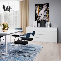 Helvetia meble - Komoda Helio 2 - Bijela - 2498JW26