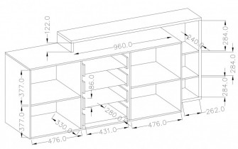 Helvetia meble - Komoda Bota - Crna super mat - 24W0FG27