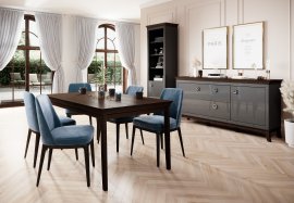 Dnevni boravak i blagovaona Tisaro - Antracit-čokoladni hrast/antracit sijaj