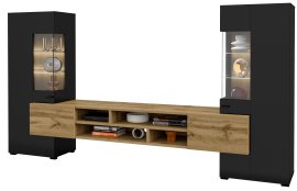TV regal Coby - Crni onyks/wotan hrast - 24WNMB10
