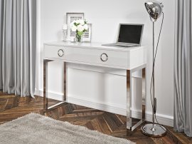 Uredski stol Milla visoki bijeli sjaj - 2498KY03