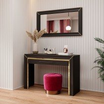 Helvetia meble - Toaletni stol za šminkanje Arno - crna - 24W0LF49