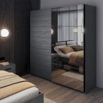 Helvetia meble - Ormar Galaxy 200 cm - carbon hrast - 24CBEA67