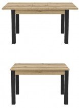 Helvetia meble - Blagovaonski stol na razvlačenje Olin 130/175 cm - hrast/crna - 24NWJC92