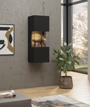 Helvetia meble - Zidni element Ava - crni onyx/wotan hrast - 24WNLM07