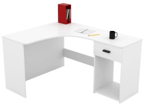 Helvetia meble - Kutni radni stol Corner - bijela - 2497LU03