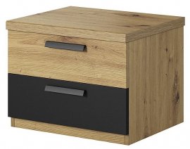 Noćni ormarić Sigma - artisan hrast/crna - 24RCLI22