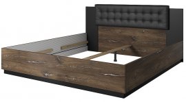 Krevet Sigma 160x200 cm - hrast flagstaff/čelićna nit - 24FSLI31