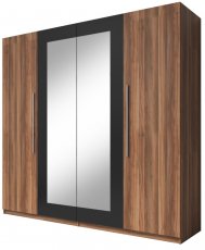 Ormar Vera - crveni orah/crna - 229SDH20