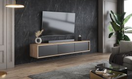 TV element Frida 3K - nauljeni hrast/antracit - 24DJMT38