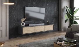 TV element Frida 3K - antracit/nauljeni hrast hrast - 24JDMT38