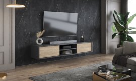TV element Frida 2K - antracit/nauljeni hrast hrast - 24JDMT40
